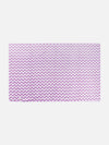 Set of 3 Lavender & White Solid Microfiber Towels