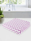 Set of 3 Lavender & White Solid Microfiber Towels