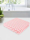 Set of 3 Pink & White Solid Microfiber Towels