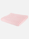 Set of 3 Pink & White Solid Microfiber Towels