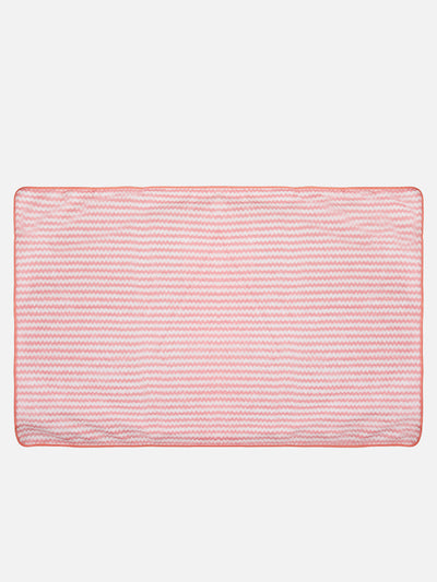 Set of 3 Pink & White Solid Microfiber Towels