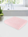 Set of 3 Pink & White Solid Microfiber Towels