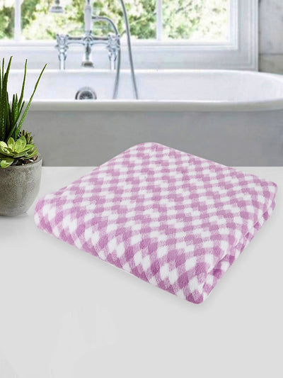 Set of 3 Blue & White Solid Microfiber Towels