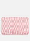 Set of 3 Pink & White Solid Microfiber Towels