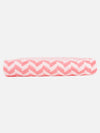 Set of 3 Pink & White Solid Microfiber Towels