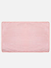 Set of 3 Pink & White Solid Microfiber Towels