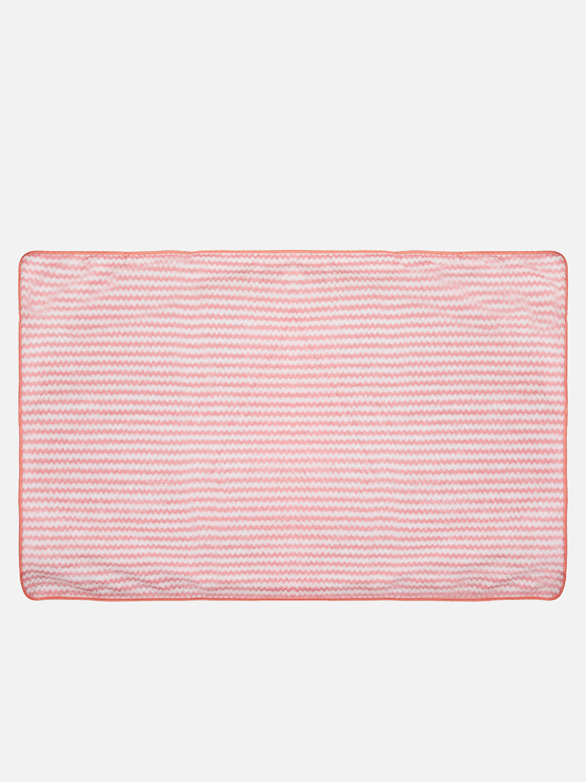 Set of 3 Pink & White Solid Microfiber Towels