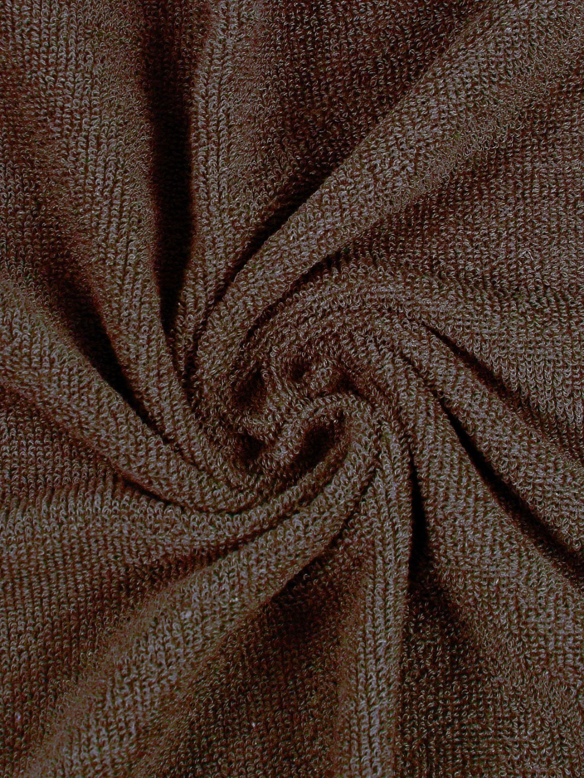 Set of 2 Coffee Brown Solid Cotton Towels