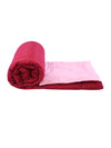 Solid 200 GSM Reversible AC Comforter for Double Bed - Maroon & Pink