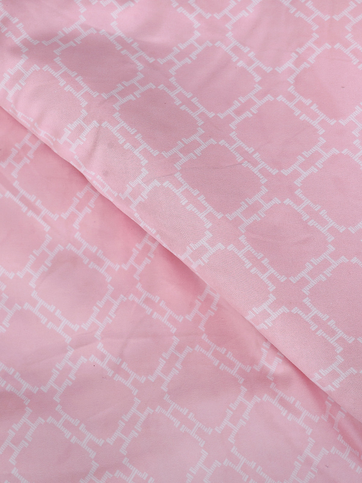 Pink & Blue Floral Patterned 200 GSM Reversible AC Comforter
