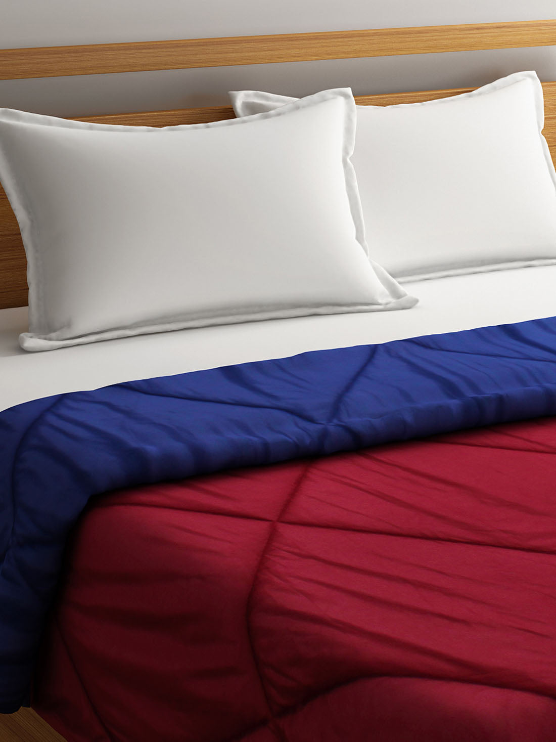 Maroon & Blue AC Room 150 GSM Comforter