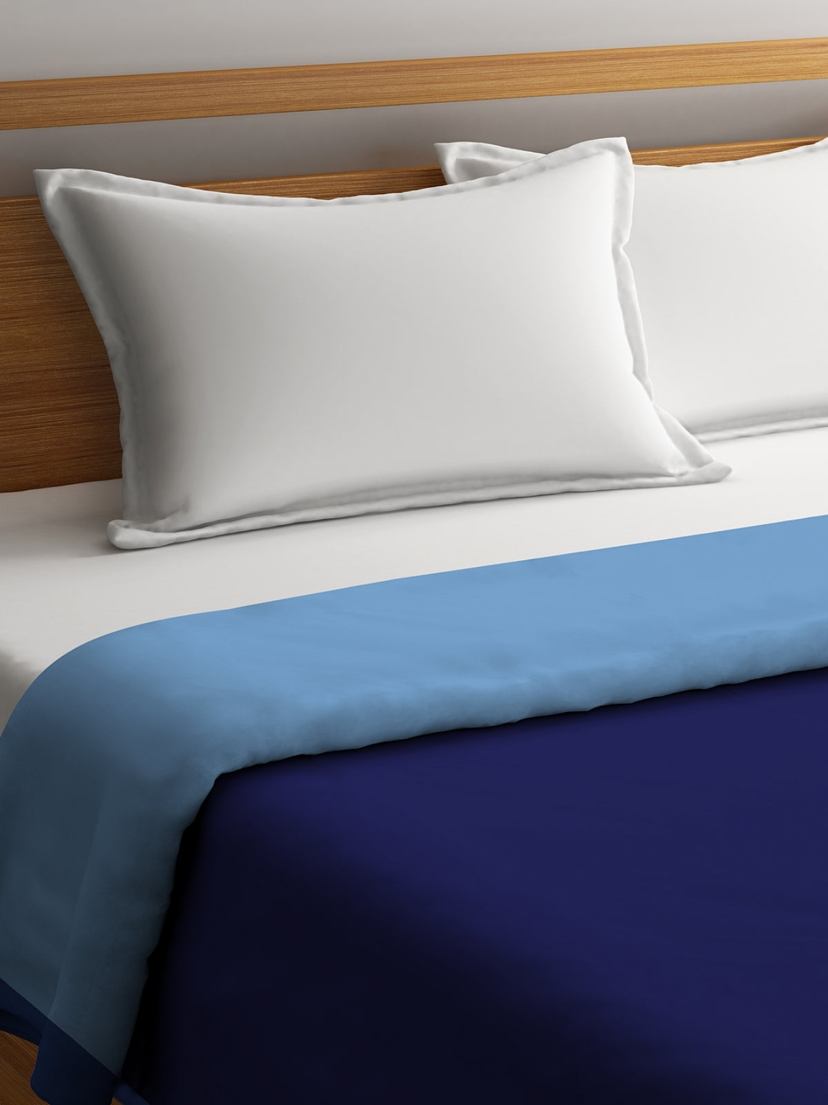 Navy Blue & Blue Cotton Double Bed Dohar