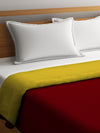 Maroon & Yellow Cotton Double Bed Dohar