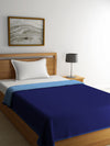 Navy Blue & Blue Cotton Double Bed Dohar