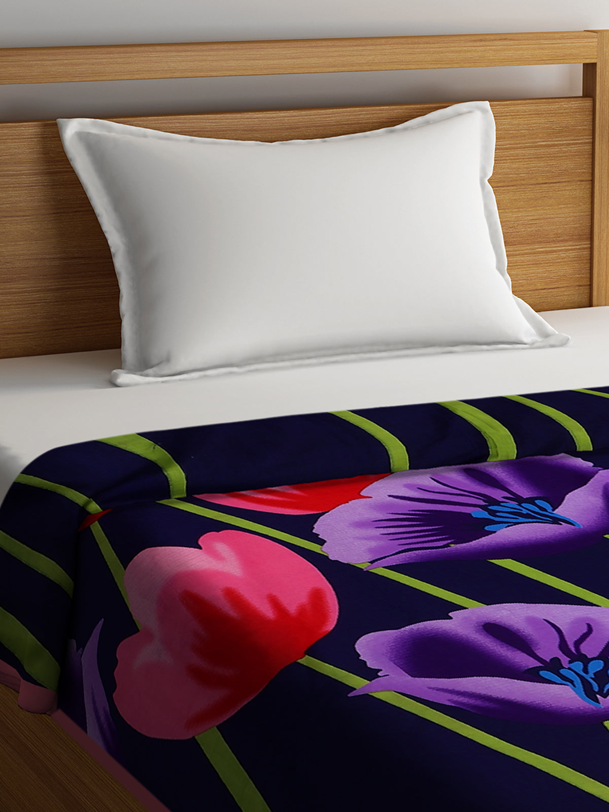 Navy Blue Cotton Double Bed Dohar