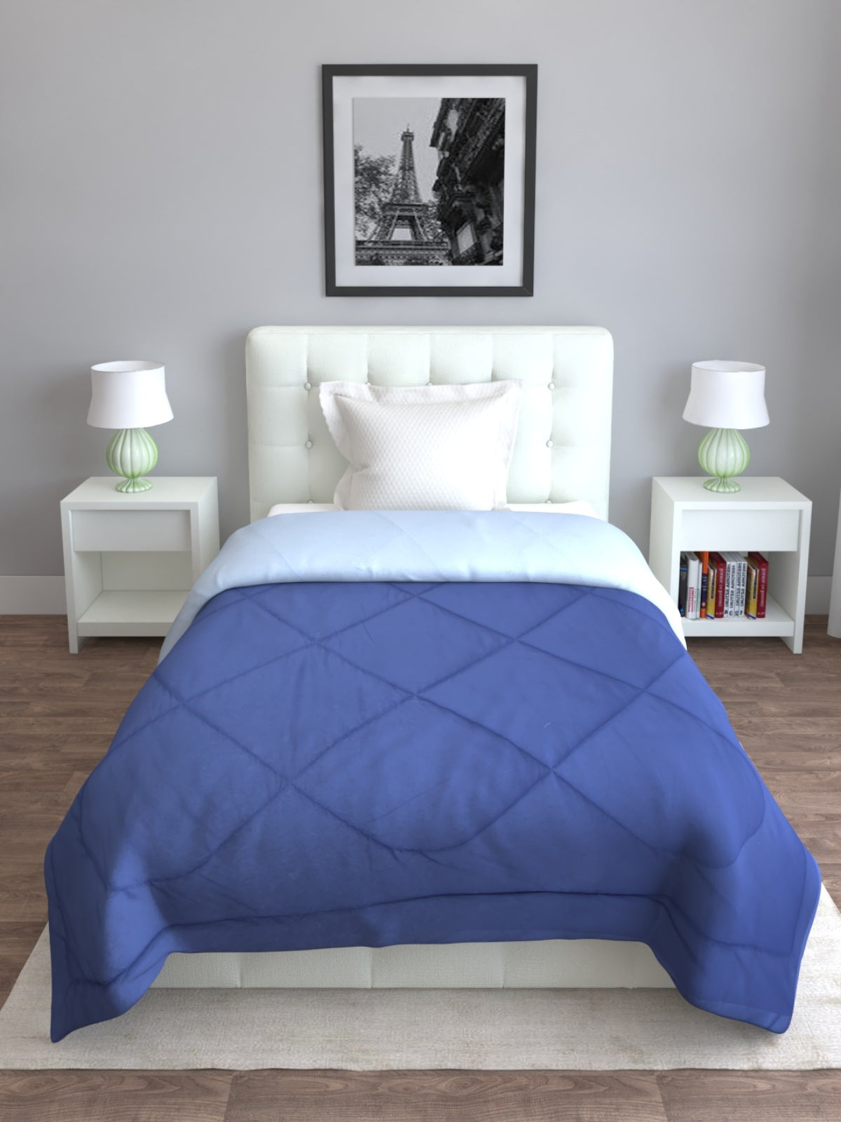 Royal Blue AC Room 210 GSM Comforter