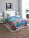 Romee Blue & Pink Floral Patterned 210 Gsm Reversible Ac Comforter