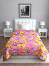 Romee Pink Floral Patterned 210 Gsm Reversible Ac Comforter