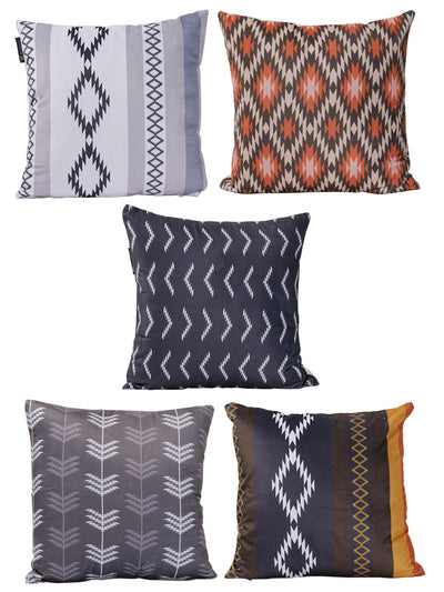 Multicolor Set of 5 Cushion Covers