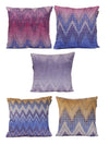 Blue Set of 5 Cushion Covers