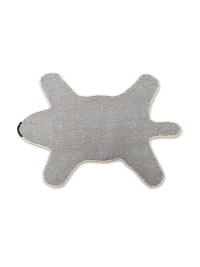 Cream Animal Shape Wool Tufted Doormat