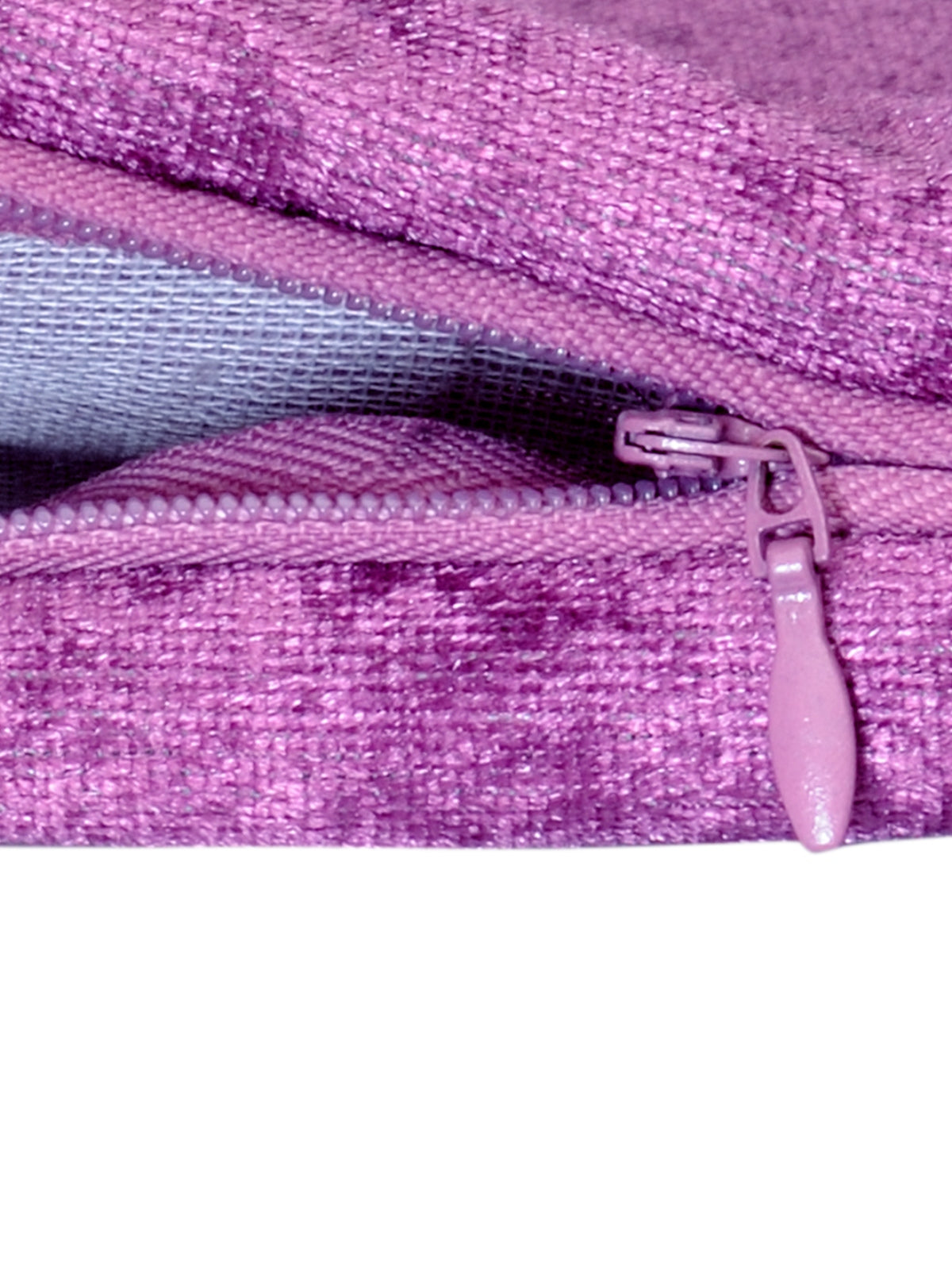 Soft Fabric Plain Velvet Cushion Covers 16 inch x 16 inch, Set of 5 - Purple