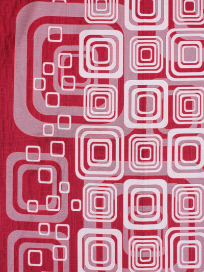 Red Double Bed Cover with 2 Pillow Covers