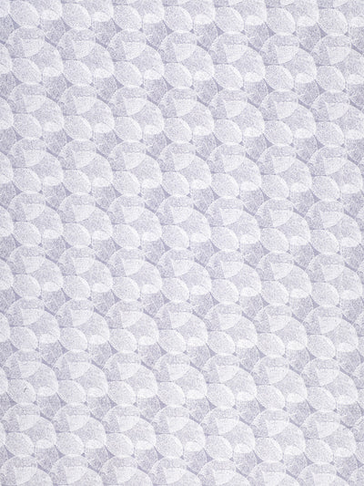 Off White Leaf Patterned Double Bed Cover with 2 Pillow Covers