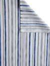 Blue & White Stripes Patterned 210 TC Queen Bedsheet with 2 Pillow Covers