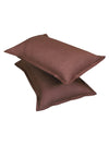 ROMEE Coffee Brown Solid 150 TC King Bedsheet with 2 Pillow Covers