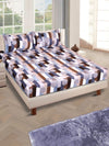 ROMEE Multi Geometric 186 TC King Bedsheet with 2 Pillow Covers