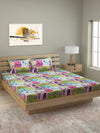 250 TC Multicolour Bedsheet with 2 Pillow Covers