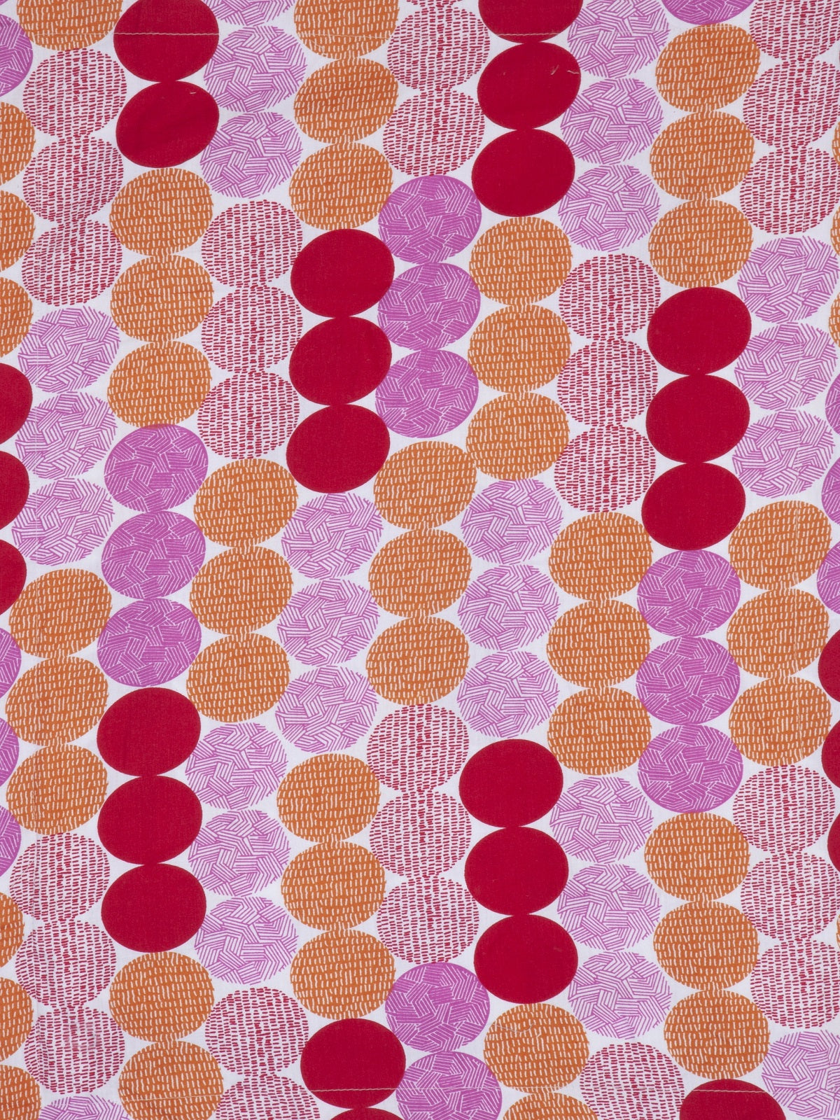 Pink & Red 210 TC Bedsheet with 2 Pillow Covers