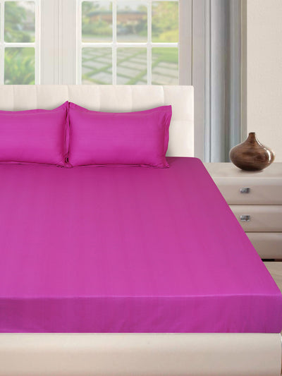 250 TC Violet Bedsheet with 2 Pillow Covers