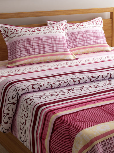 Multicolour 200 GSM Bedding Set with Comforter