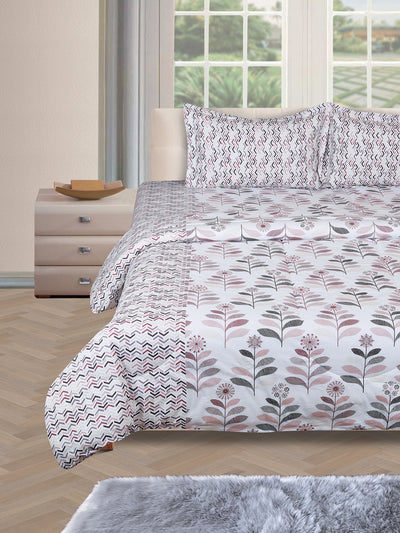 Multicolor Bedding Set 1 Bedsheet with 2 Pillow Covers , 1 Quilt/Blanket