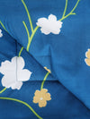 Blue 6 Pcs Floral Patterned 210 GSM Bedding Set