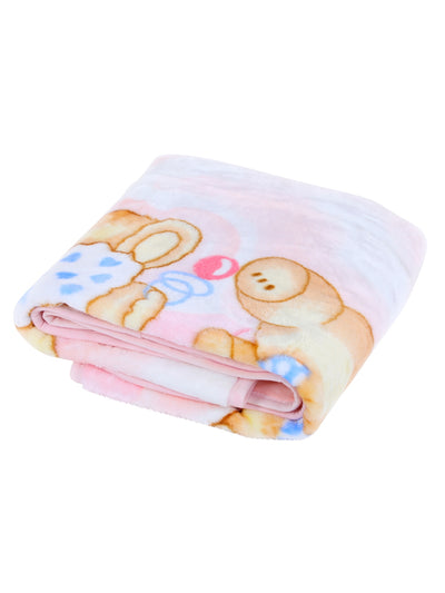Pink AC Room 300 GSM Baby Blanket Mink Microfiber Wool