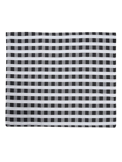 Black & White Double Bed Cover with 2 Pillow Covers