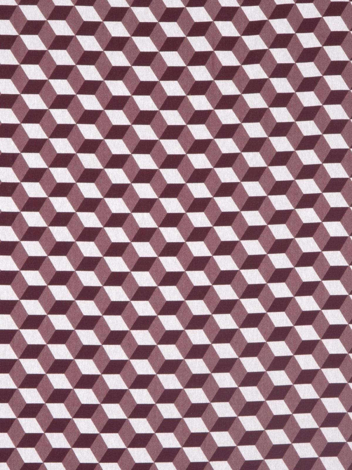 Maroon & Off White Double Bed Cover with 2 Pillow Covers