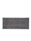 Grey & Black 22 inch x 55 inch Geometric Patterned Bed Runner