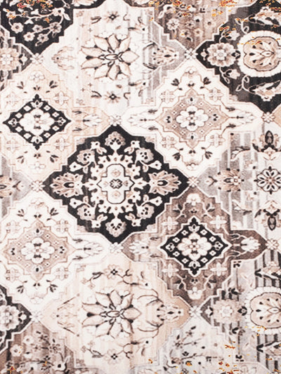 Multicolor Ethnic Motifs Anti-Skid Carpet/Dhurrie