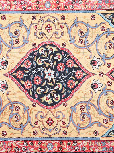 Multicolor Floral Anti-Skid Carpet/Dhurrie