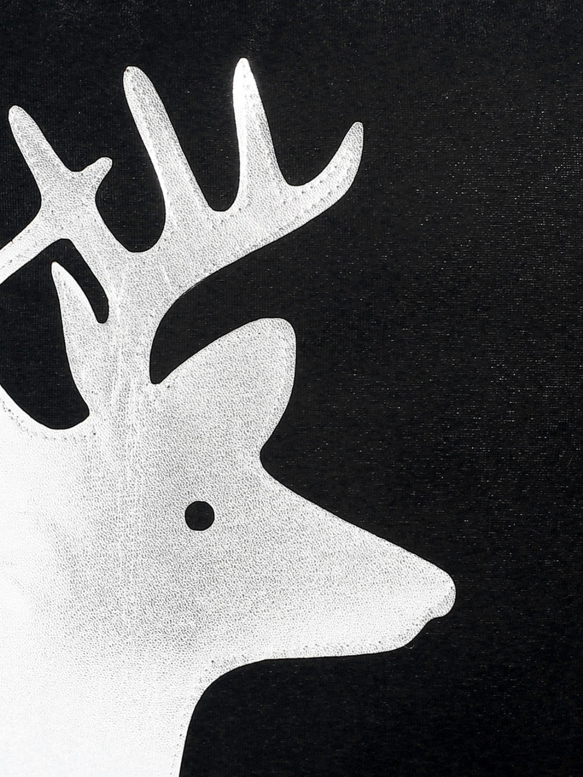Soft Polyester Velvet Deer Patchwork Designer Cushion Covers 16x16 inches, Set of 5 - Black