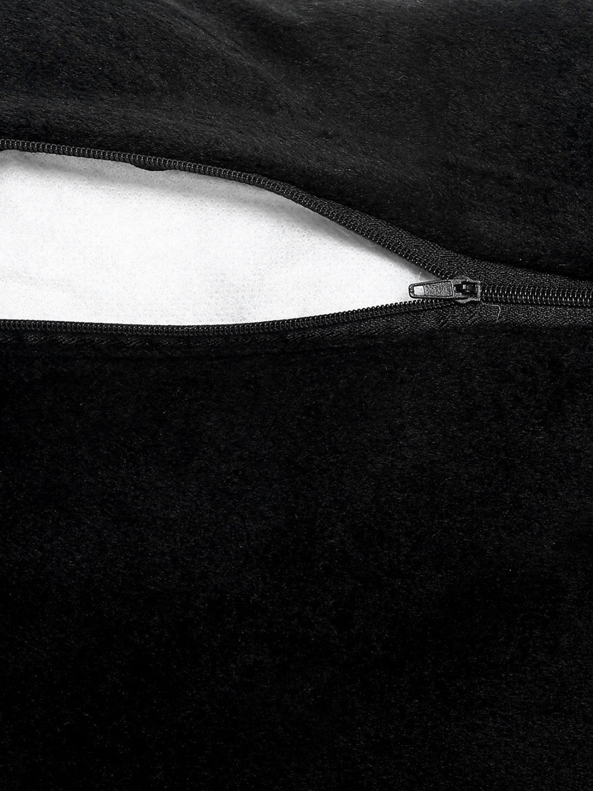Multi Design 5 Piece Velvet Cushion Cover Set - 16" x 16", Black