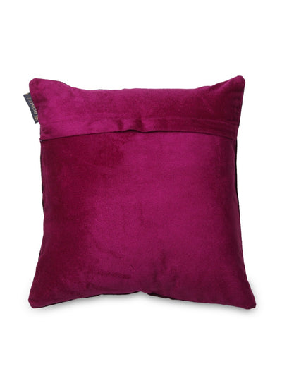 Purple Set of 5 Velvet 16 Inch x 16 Inch Cushion Covers