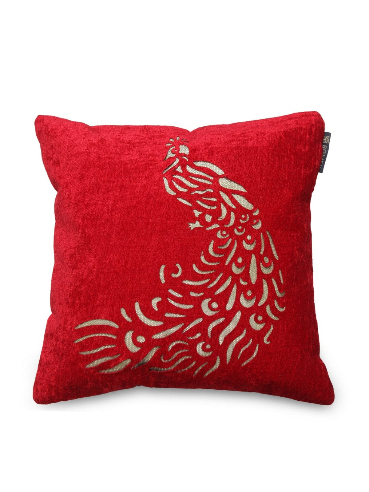 Red Set of 5 Velvet 16 Inch x 16 Inch Cushion Covers
