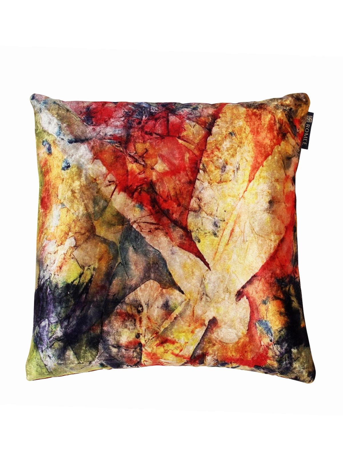 Dragonfly Digital Printed Character 5 Piece Velvet Cushion Cover Set - 16" x 16", Multicolour