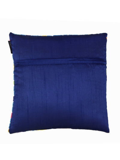 Soft Velvet Abstract Print Throw Pillow/Cushion Covers Set of 5, 16x16 inches - Multicolor