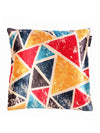 Printed Abstract 5 Piece Velvet Cushion Cover Set - 16" x 16", Multicolour